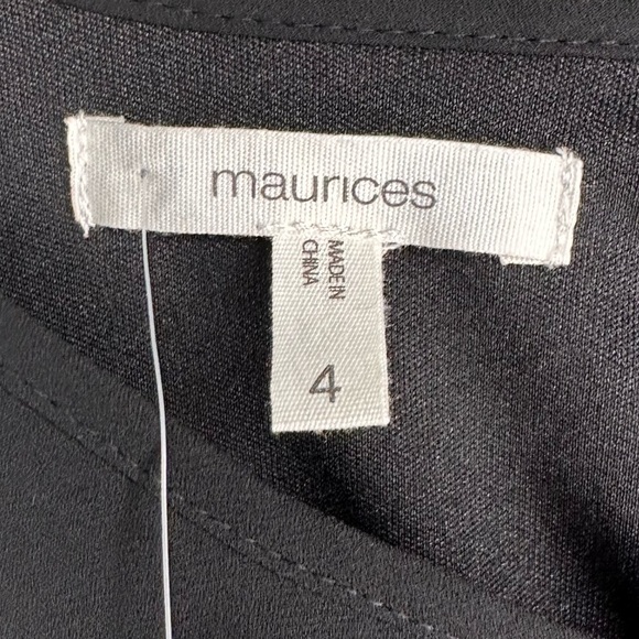 NWT Maurices Elegant Split Sleeve Black Dress Size 4X - Picture 6 of 8